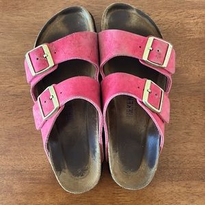 Pink Birkenstock Arizonas